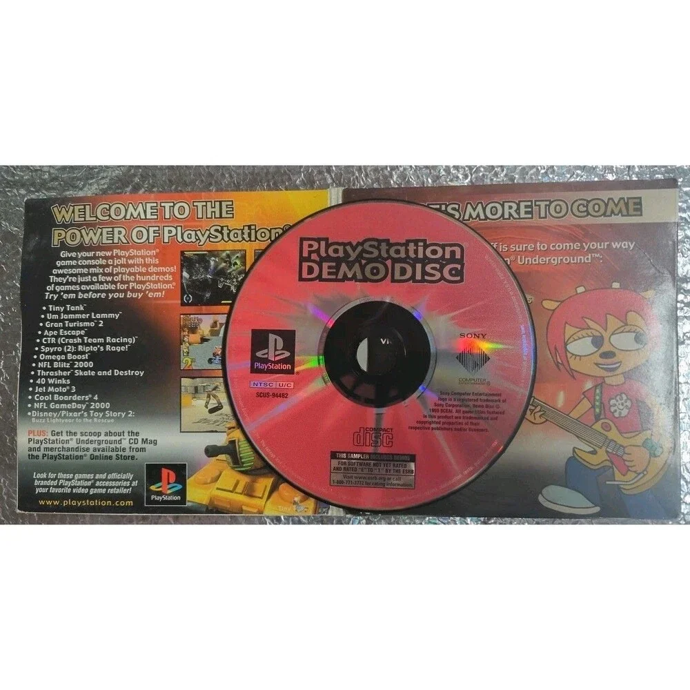 PlayStation Underground Demo Disc Shock Your System! With Original Sleeve